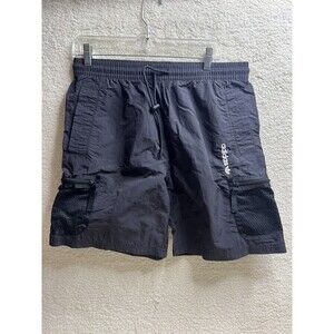 Adidas Men's Size Medium Activewear Adventure Woven Cargo Shorts Solid Black